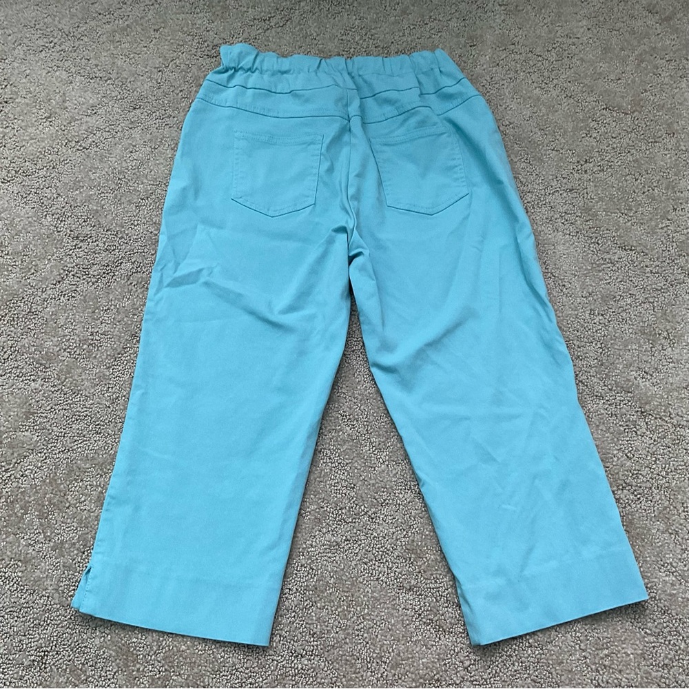 Ruby Road Light Blue Capri Pants Spring Colors Si… - image 5